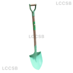 Golden Line Round Shovel with Wood Handle (light green color)