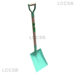 Golden Line Square Shovel with Wood Handle (light green color)